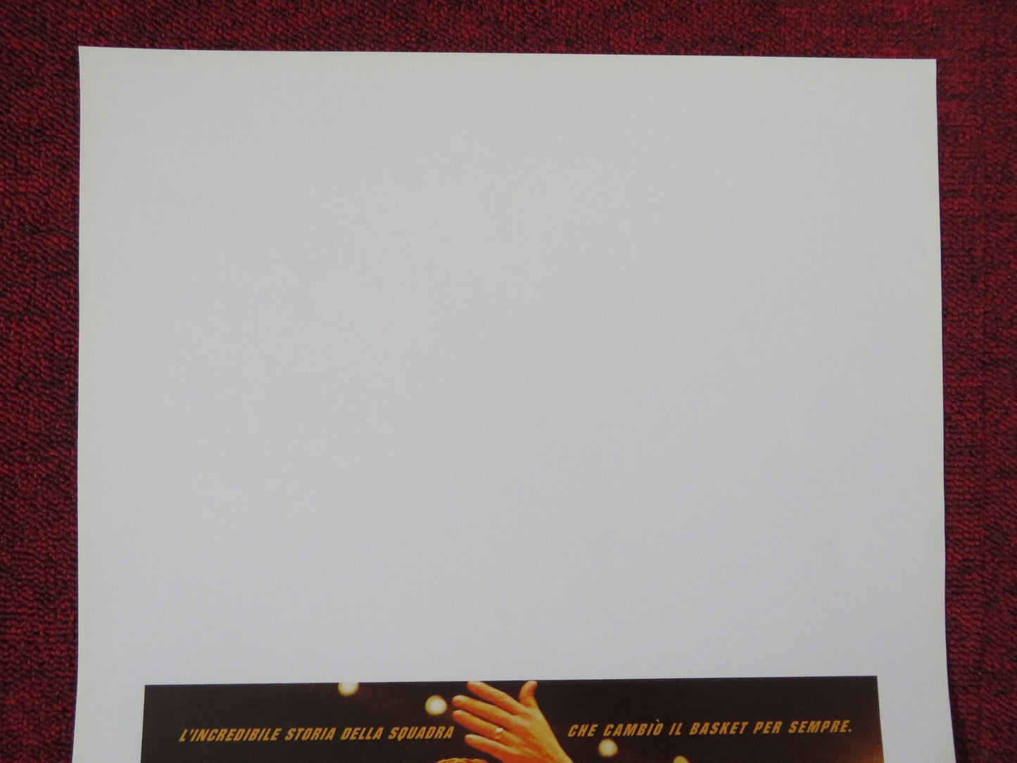 GLORY ROAD ITALIAN LOCANDINA POSTER JOSH LUCAS DEREK LUKE 2006 Rendezvous Cinema Movie posters