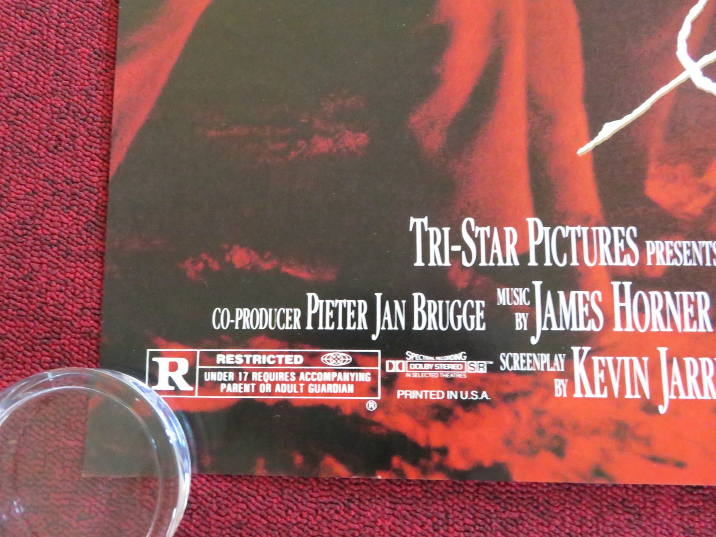 GLORY US ONE SHEET ROLLED POSTER MATTHEW BRODERICK DENZEL WASHINGTON 1989 Rendezvous Cinema Movie posters