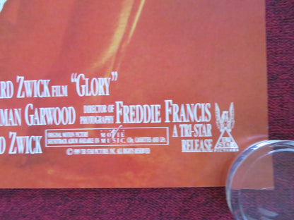 GLORY US ONE SHEET ROLLED POSTER MATTHEW BRODERICK DENZEL WASHINGTON 1989 Rendezvous Cinema Movie posters