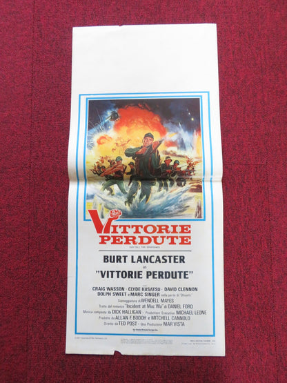 GO TELL THE SPARTANS ITALIAN LOCANDINA POSTER BURT LANCASTER CRAIG WASSON 1977 Rendezvous Cinema Movie posters