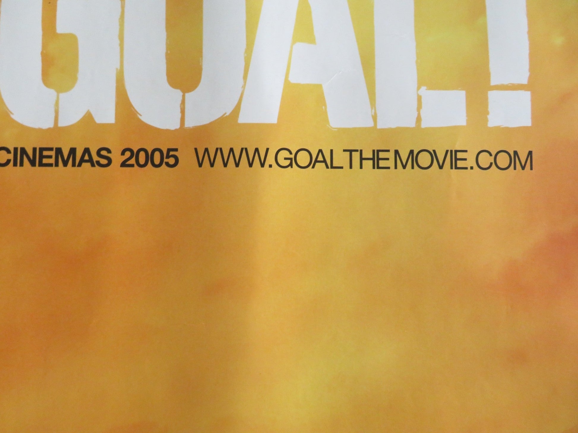 GOAL! THE DREAM BEGINS UK QUAD ROLLED POSTER TONY PLANA MIRIAM COLON 2005 Movie posters