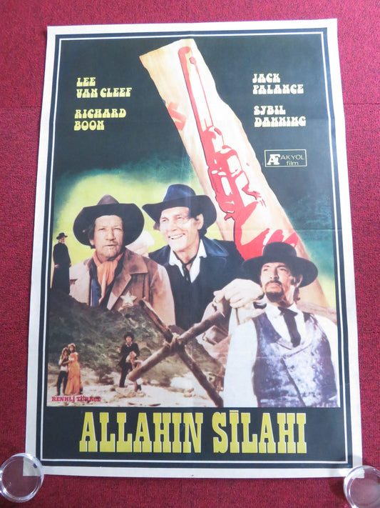 GOD'S GUN TURKISH POSTER ROLLED JACK PALANCE LEE VAN CLEEF 1976 Rendezvous Cinema Movie posters