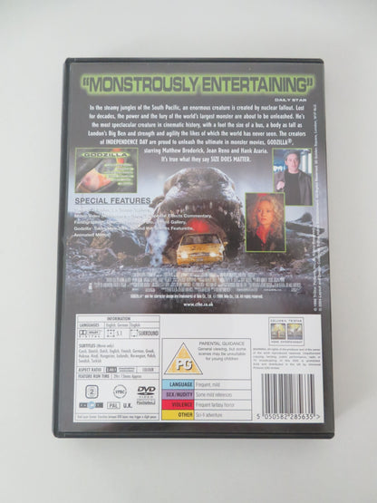 Godzilla (DVD) Matthew Broderick Jean Reno Maria Pitillo 1998 Region 2 Movie posters