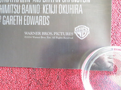 GODZILLA UK QUAD ROLLED POSTER AARON TAYLOR - JOHNSON BRYAN CRANSTON 2014 Rendezvous Cinema Movie posters