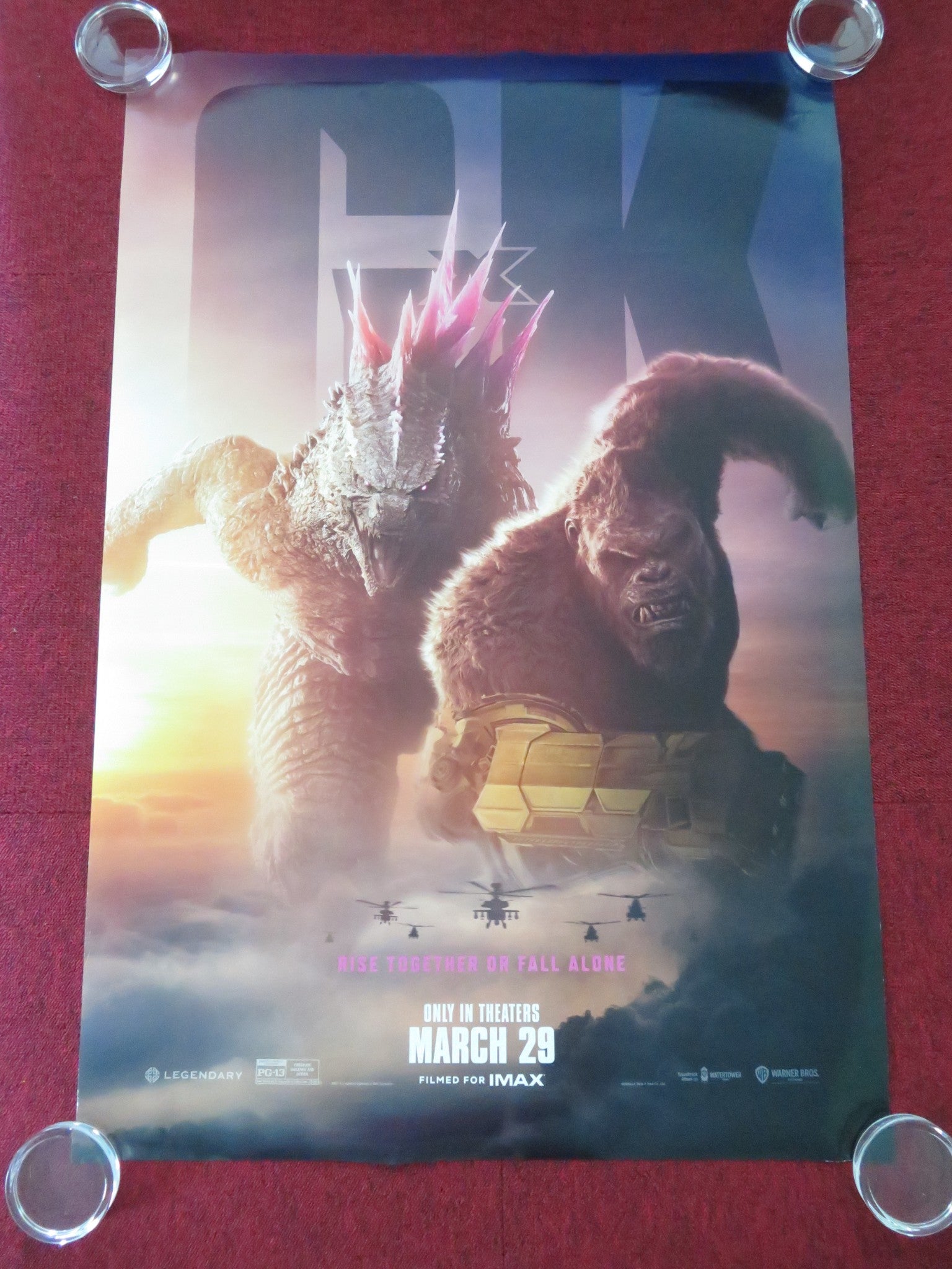 GODZILLA X KONG: THE NEW EMPIRE - B ONE SHEET ROLLED POSTER REBECCA HALL 2024 Movie posters