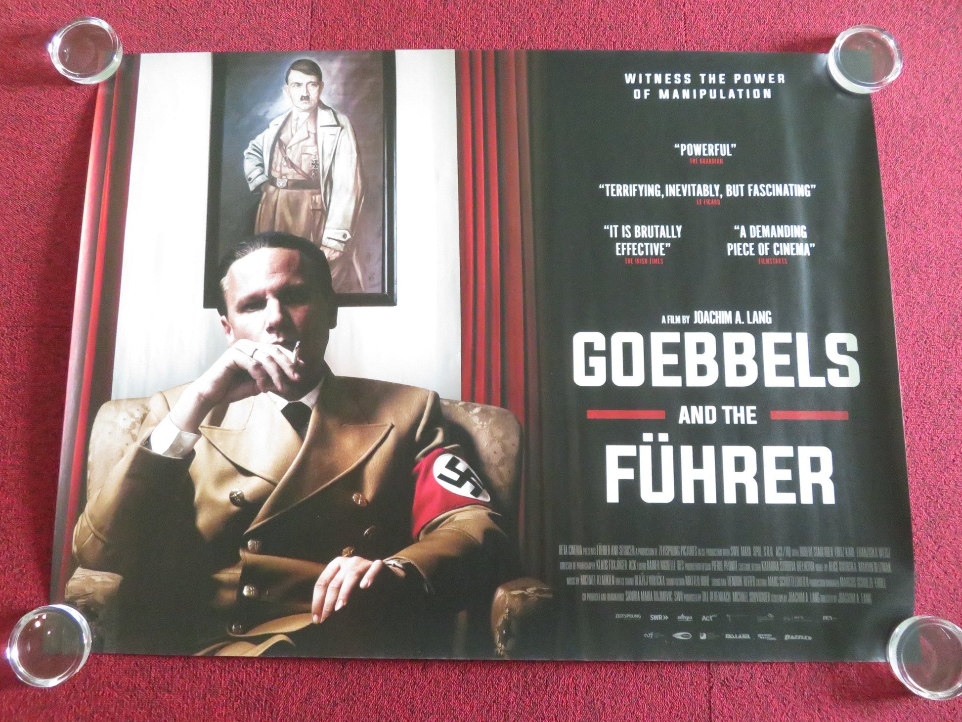 GOEBBELS AND THE FUHRER UK QUAD ROLLED POSTER ROBERT STADLOBER FRITZ KARL 2024 - Rendezvous Cinema