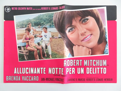 GOING HOME - A ITALIAN FOTOBUSTA POSTER ROBERT MITCHUM BRENDA VACCARO 1971 Rendezvous Cinema Movie posters