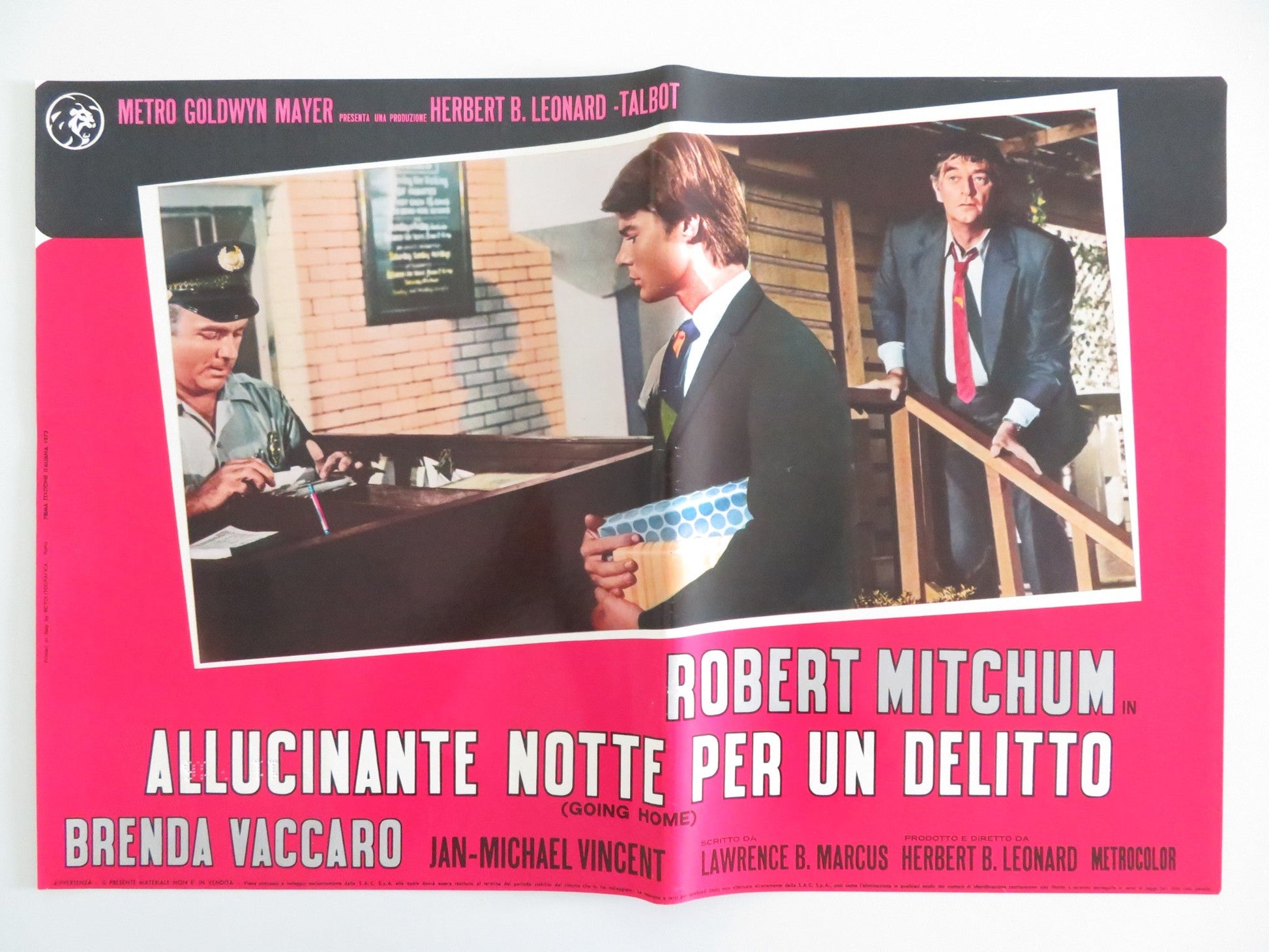 GOING HOME - F ITALIAN FOTOBUSTA POSTER ROBERT MITCHUM BRENDA VACCARO 1971 Rendezvous Cinema Movie posters
