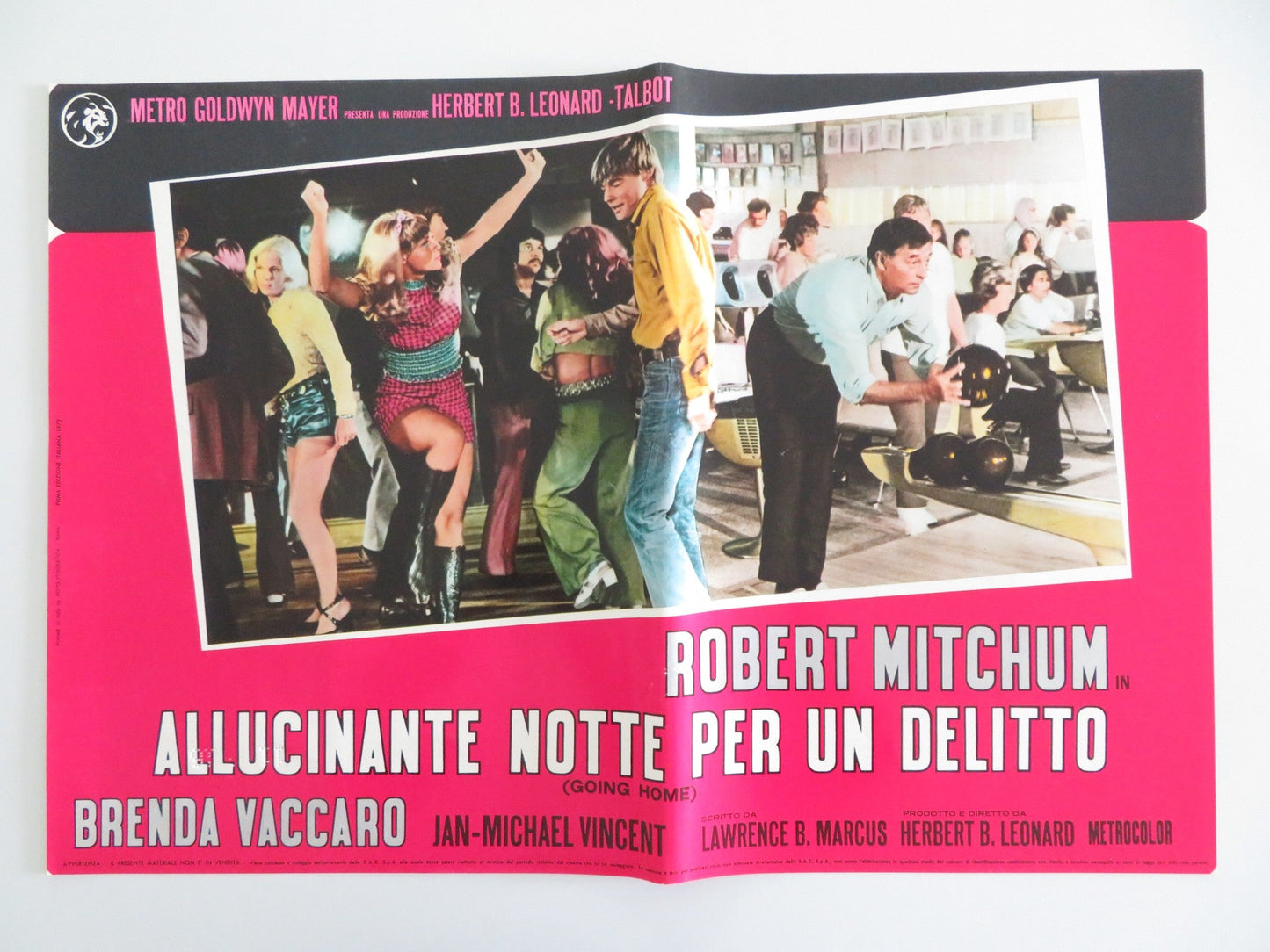 GOING HOME - I ITALIAN FOTOBUSTA POSTER ROBERT MITCHUM BRENDA VACCARO 1971 Rendezvous Cinema Movie posters
