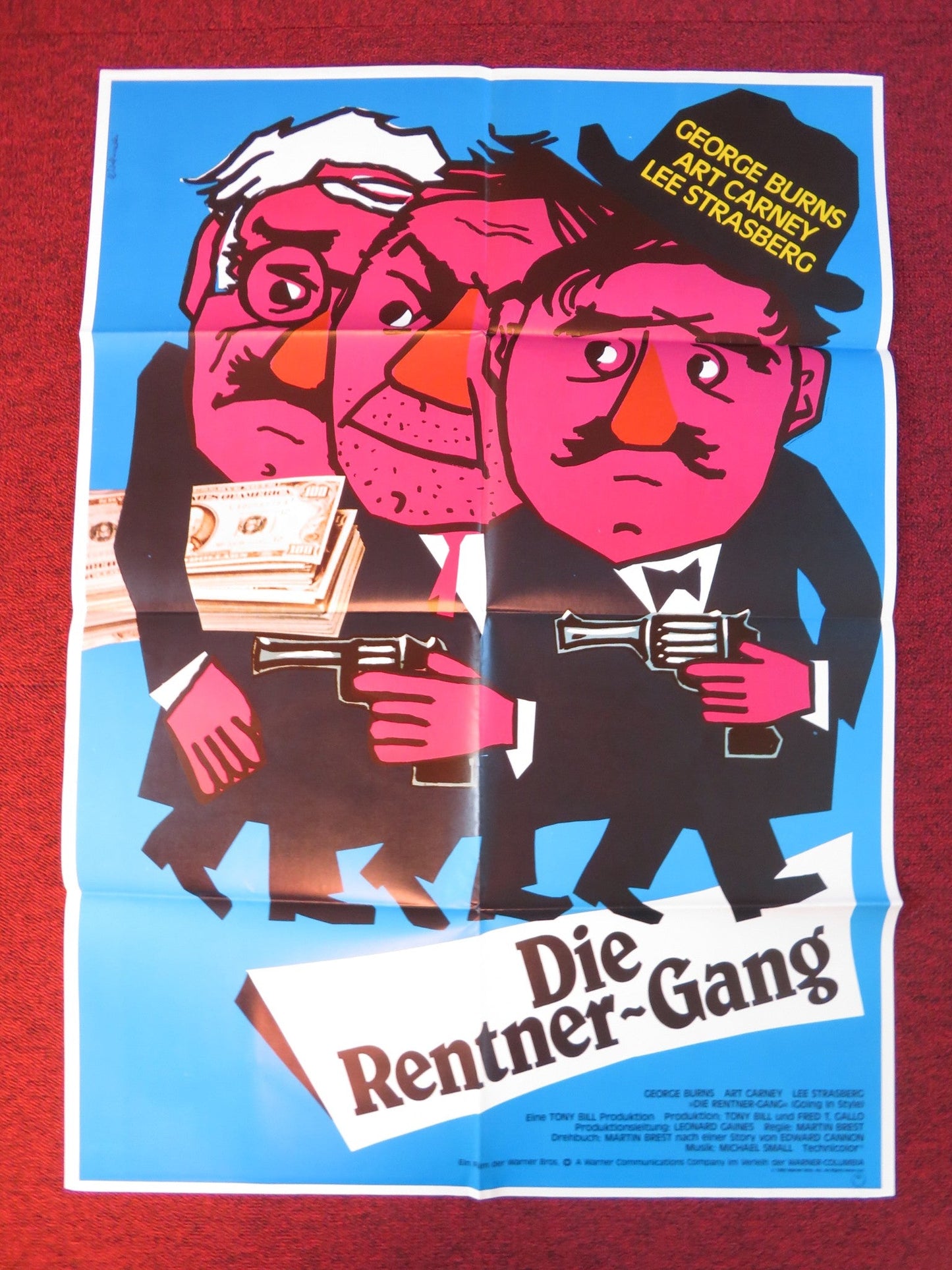 GOING IN STYLE GERMAN A1 POSTER FOLDED GEORGE BURNS ART CARNEY 1980 Rendezvous Cinema Movie posters