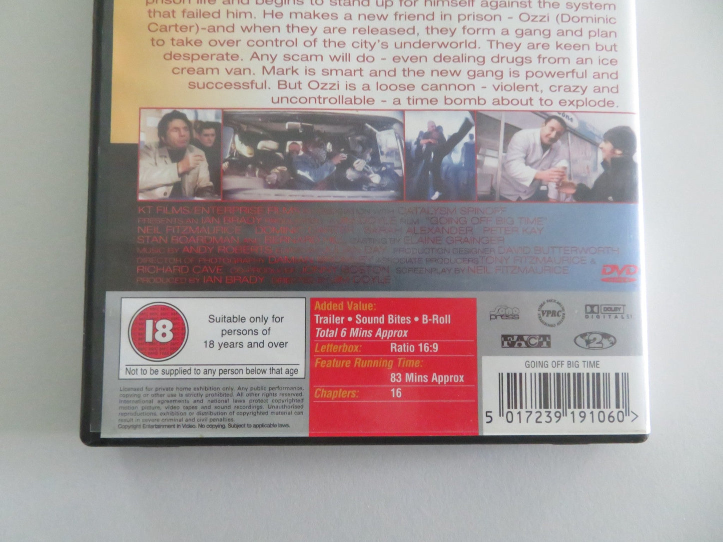 GOING OFF BIG TIME (DVD) NEIL FITZMAURICE DOMINIC CARTER 2000 REGION 2 Movie posters
