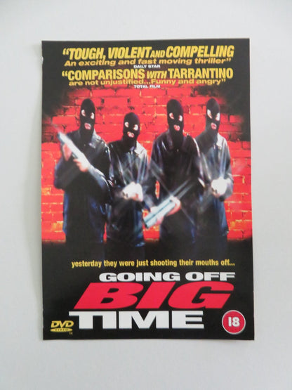 GOING OFF BIG TIME (DVD) NEIL FITZMAURICE DOMINIC CARTER 2000 REGION 2 Movie posters