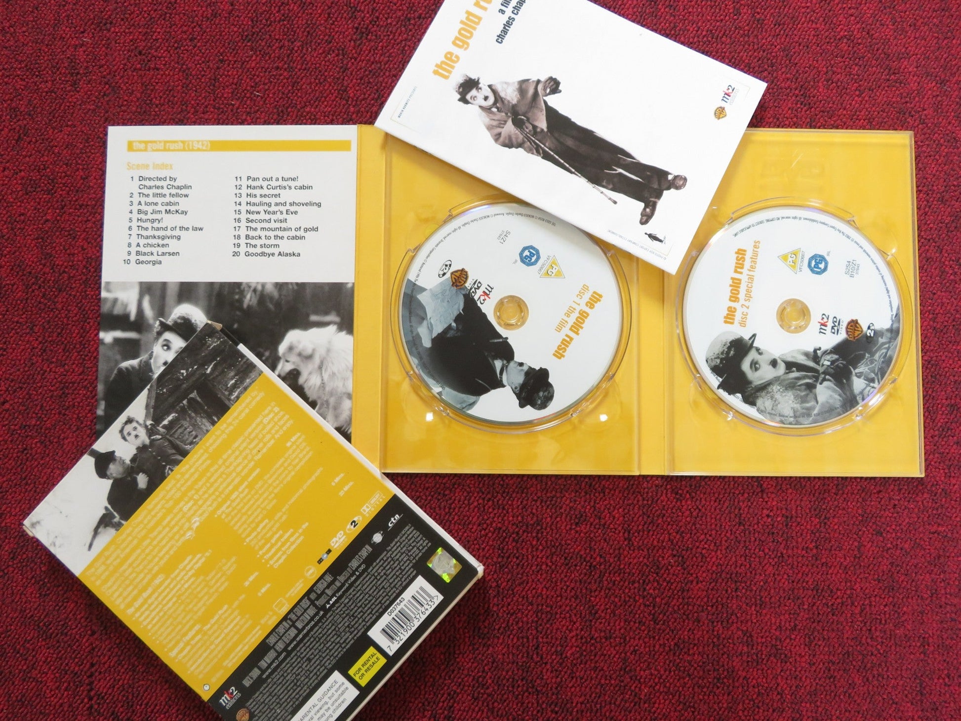 GOLD RUSH (DVD) CHARLIE CHAPLIN GEORGIA HALE 1925 REGION 2 Rendezvous Cinema Movie posters