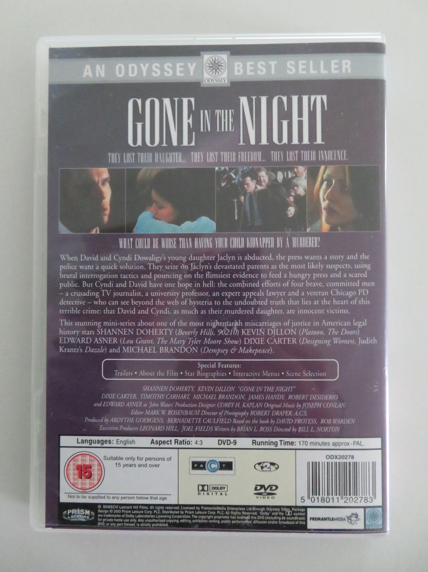 GONE IN THE NIGHT (DVD) SHANNEN DOHERTY KEVIN DILLON 1996 REGION 2 Movie posters
