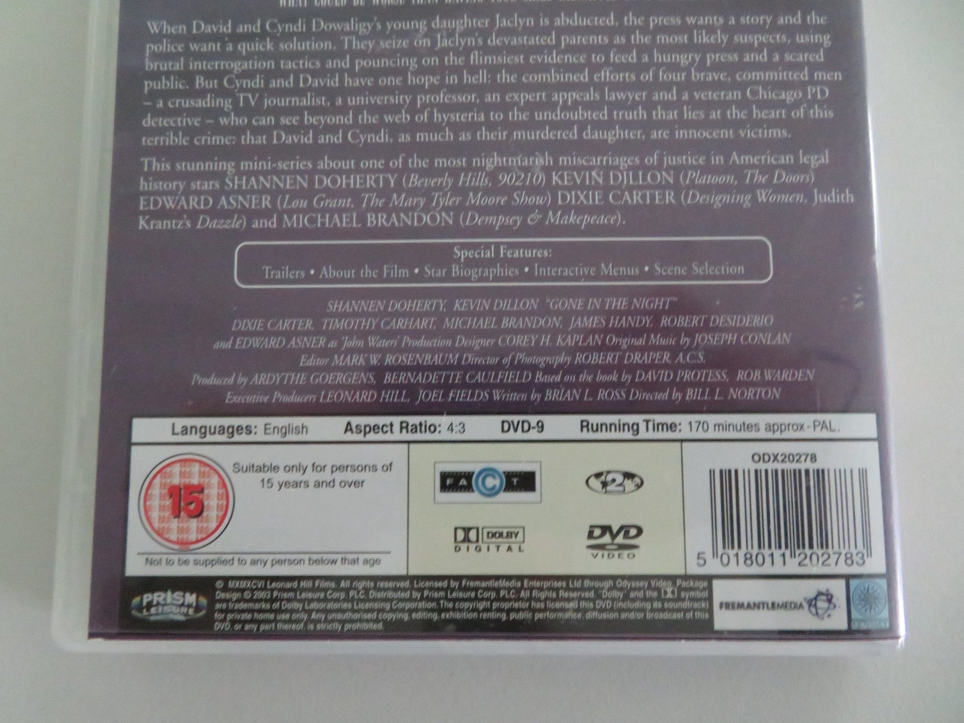 GONE IN THE NIGHT (DVD) SHANNEN DOHERTY KEVIN DILLON 1996 REGION 2 Movie posters