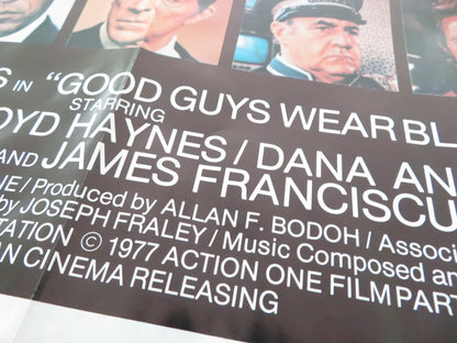Good Guys Wear Black Folded US One Sheet Poster Chuck Norris Anne Archer 1977 Movie posters