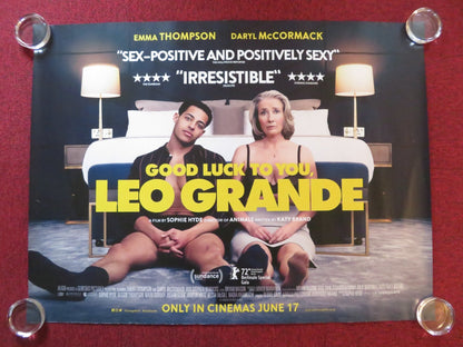 GOOD LUCK TO YOU, LEO GRANDE UK QUAD ROLLED POSTER EMMA THOMPSON 2022 Rendezvous Cinema Movie posters