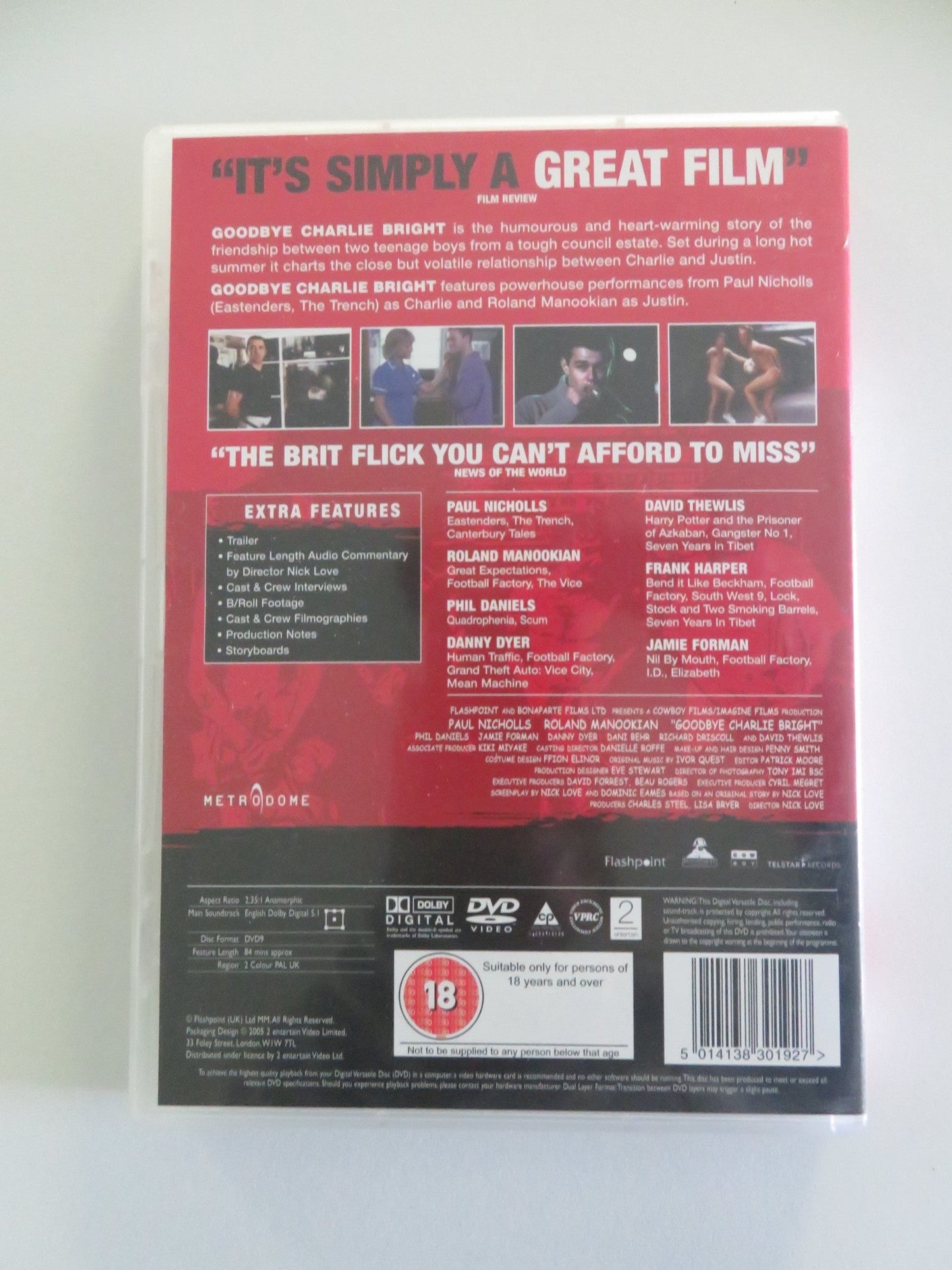 GOODBYE CHARLIE BRIGHT (DVD) PHIL DANIELS DANNY DYER 2001 REGION 2 Movie posters