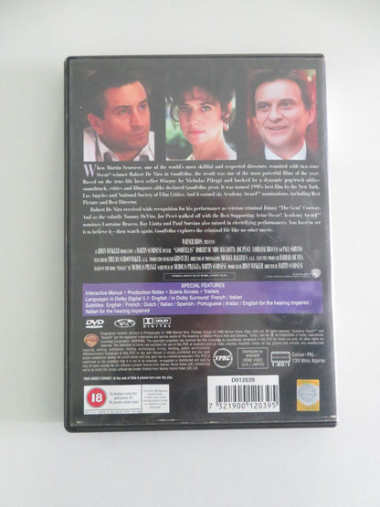 GOODFELLAS (DVD) ROBERT DE NIRO RAY LIOTTA 1990 REGION 2 Movie posters