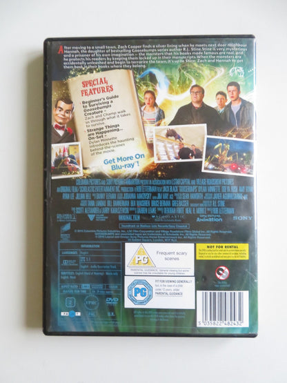 GOOSEBUMPS (DVD) JACK BLACK DYLAN MINNETTE 2015 REGION 2 Movie posters
