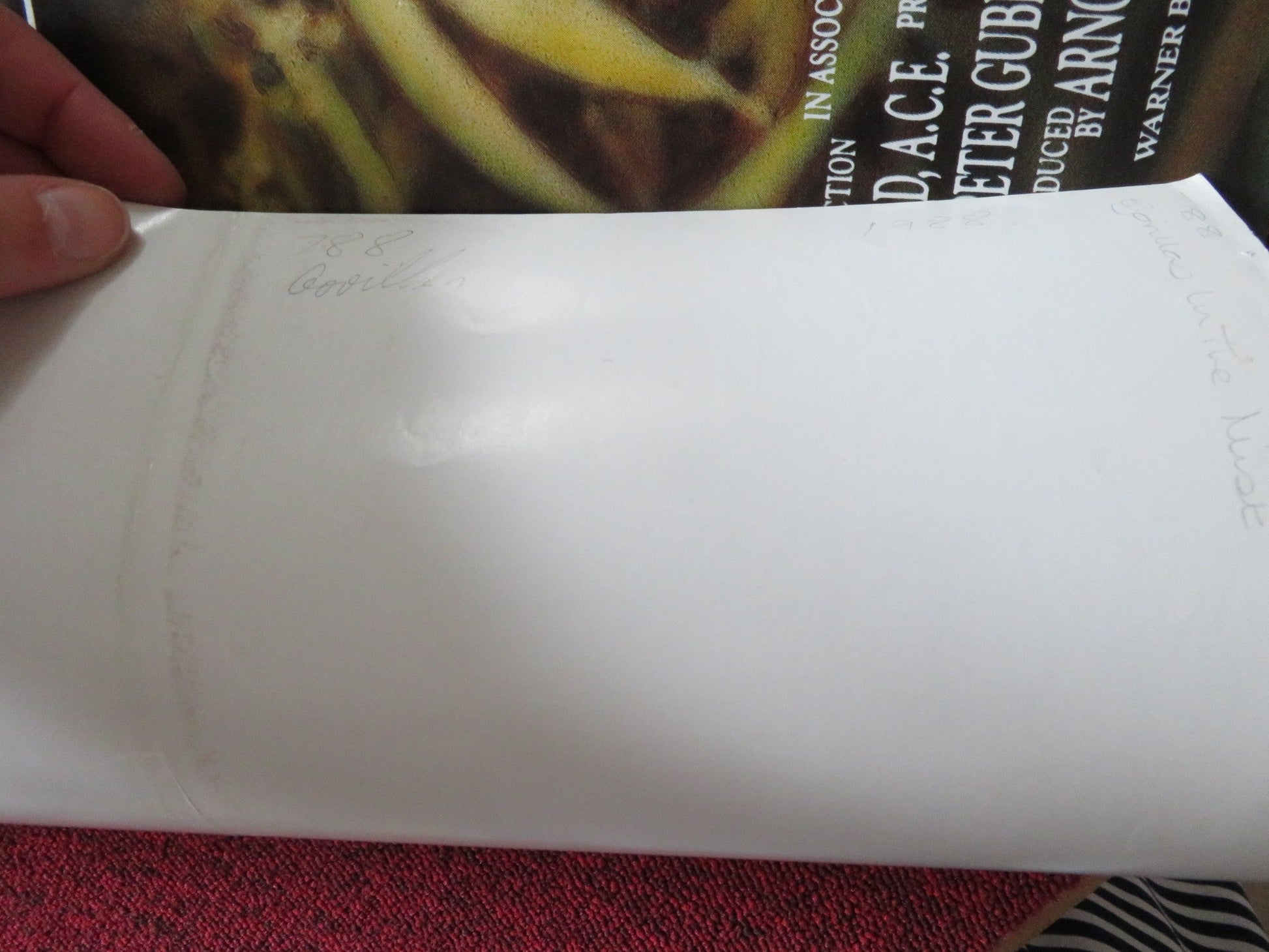 GORILLAS IN THE MIST UK QUAD ROLLED POSTER SIGOURNEY WEAVER BRYAN BROWN 1988 Rendezvous Cinema Movie posters