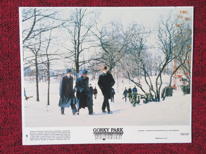 GORKY PARK - 4 LOBBY CARD - WILLIAM HURT LEE MARVIN 1983 Rendezvous Cinema Movie posters