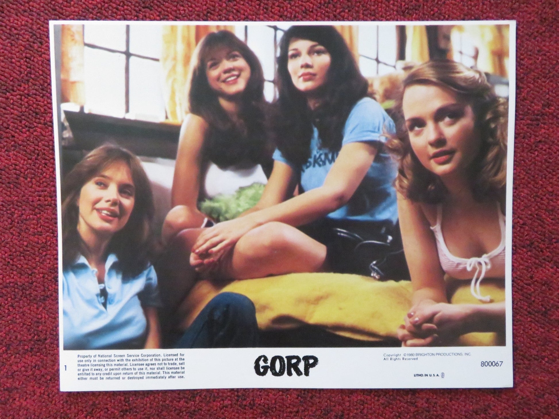 GORP - 1 LOBBY CARD MICHAEL LEMBECK DENNIS QUAID 1980 Rendezvous Cinema Movie posters