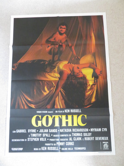 GOTHIC ITALIAN 2 FOGLIO POSTER GABRIEL BYRNE JULIAN SANDS 1986 Rendezvous Cinema Movie posters