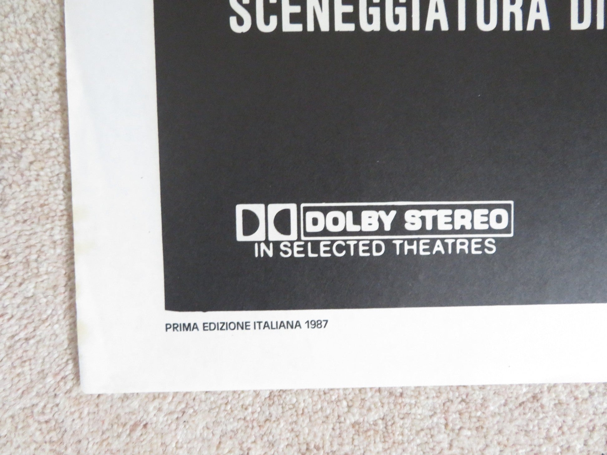 GOTHIC ITALIAN 2 FOGLIO POSTER GABRIEL BYRNE JULIAN SANDS 1986 Rendezvous Cinema Movie posters