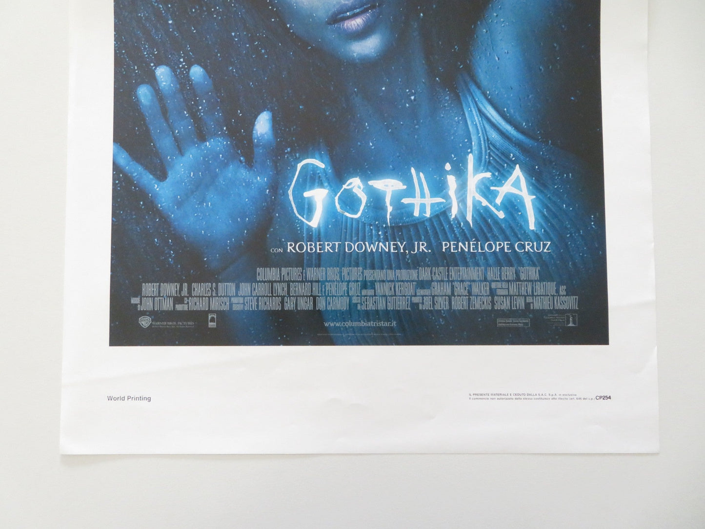 Gothika ITALIAN LOCANDINA POSTER HALLE BERRY ROBERT DOWNEY JR. 2003 Movie posters