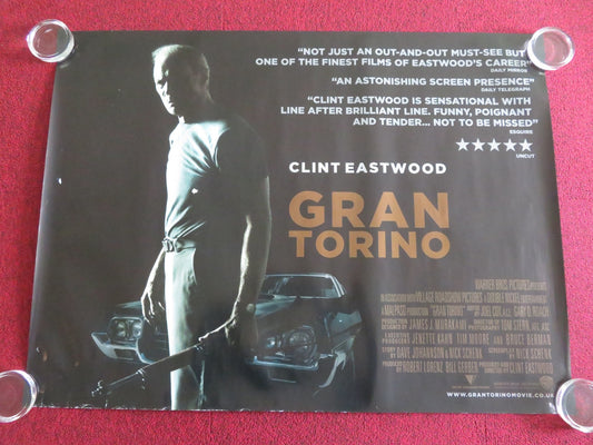 GRAN TORINO UK QUAD ROLLED POSTER CLINT EASTWOOD SCOTT EASTWOOD 2008 Movie posters