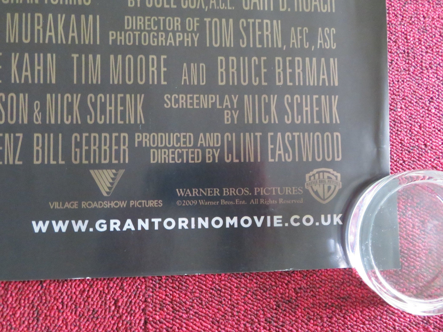 GRAN TORINO UK QUAD ROLLED POSTER CLINT EASTWOOD SCOTT EASTWOOD 2008 Movie posters