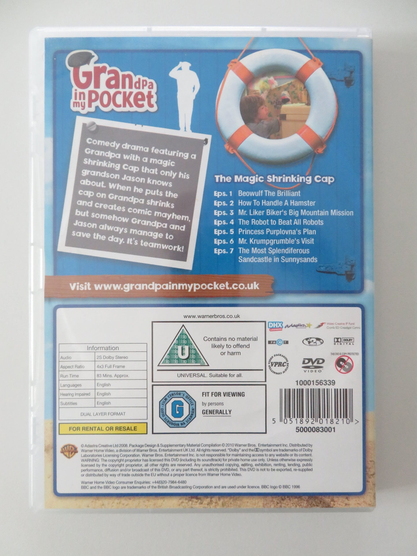 Grandpa in My Pocket - The Magic Shrinking Cap (DVD) James Bolam 2010 Region 2 Movie posters