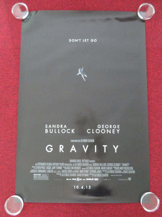 GRAVITY US ONE SHEET ROLLED POSTER SANDRA BULLOCK GEORGE CLOONEY ED HARRIS 2013 Movie posters