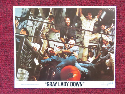 GRAY LADY DOWN - 1 LOBBY CARD CHARLTON HESTON DAVID CARRADINE 1978 Rendezvous Cinema Movie posters