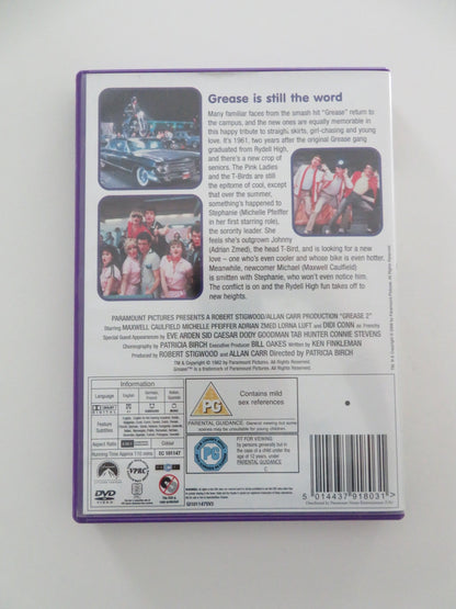 GREASE 2 (DVD) MAXWELL CAULFIELD MICHELLE PFEIFFER 1982 REGION 2 Movie posters