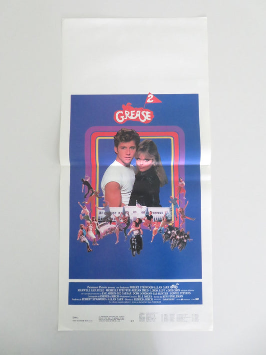 GREASE 2 ITALIAN LOCANDINA POSTER MAXWELL CAULFIELD MICHELLE PFEIFFER 1982 Movie posters