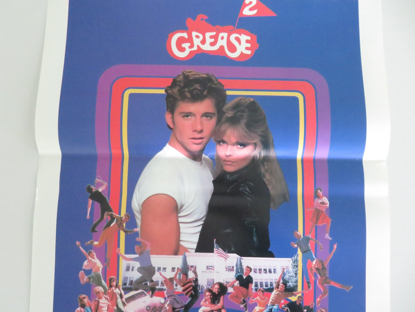 GREASE 2 ITALIAN LOCANDINA POSTER MAXWELL CAULFIELD MICHELLE PFEIFFER 1982 Movie posters
