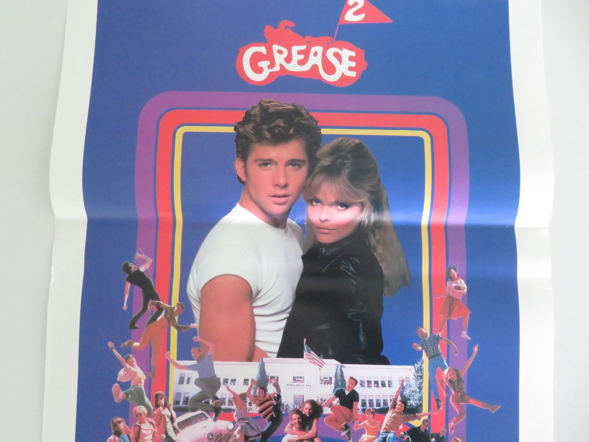 GREASE 2 ITALIAN LOCANDINA POSTER MAXWELL CAULFIELD MICHELLE PFEIFFER 1982 Movie posters