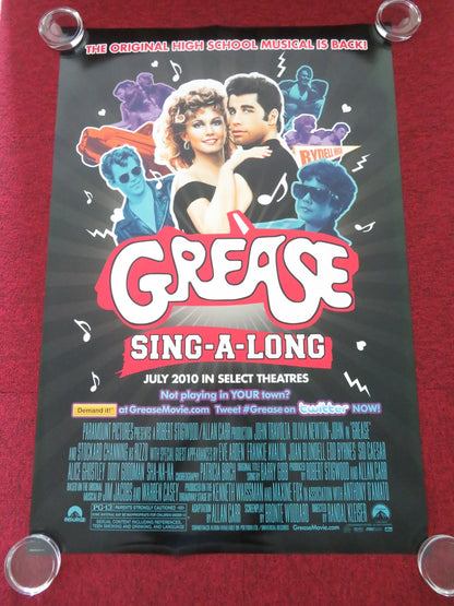 GREASE: SING - A - LONG US ONE SHEET ROLLED POSTER TRAVOLTA OLIVIA NEWTON - JOHN 2010 Movie posters