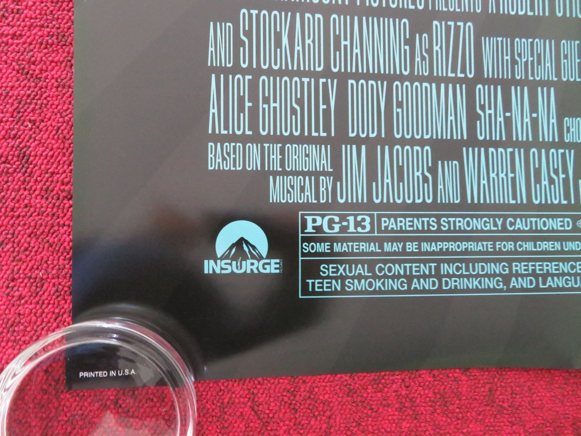 GREASE: SING - A - LONG US ONE SHEET ROLLED POSTER TRAVOLTA OLIVIA NEWTON - JOHN 2010 Movie posters