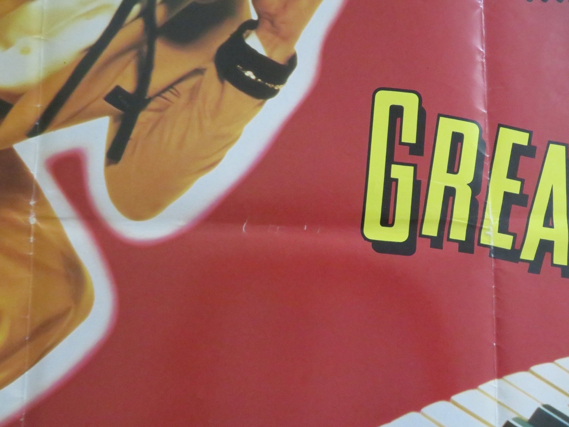 GREAT BALLS OF FIRE! UK QUAD ROLLED POSTER DENNIS QUAID WINONA RYDER 1989 Rendezvous Cinema Movie posters