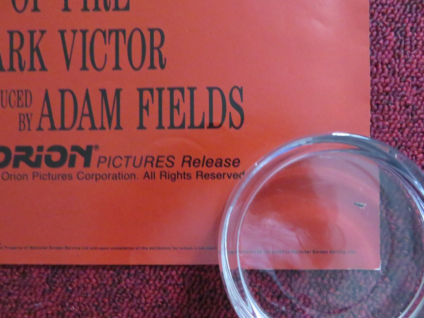 GREAT BALLS OF FIRE! UK QUAD ROLLED POSTER DENNIS QUAID WINONA RYDER 1989 Rendezvous Cinema Movie posters