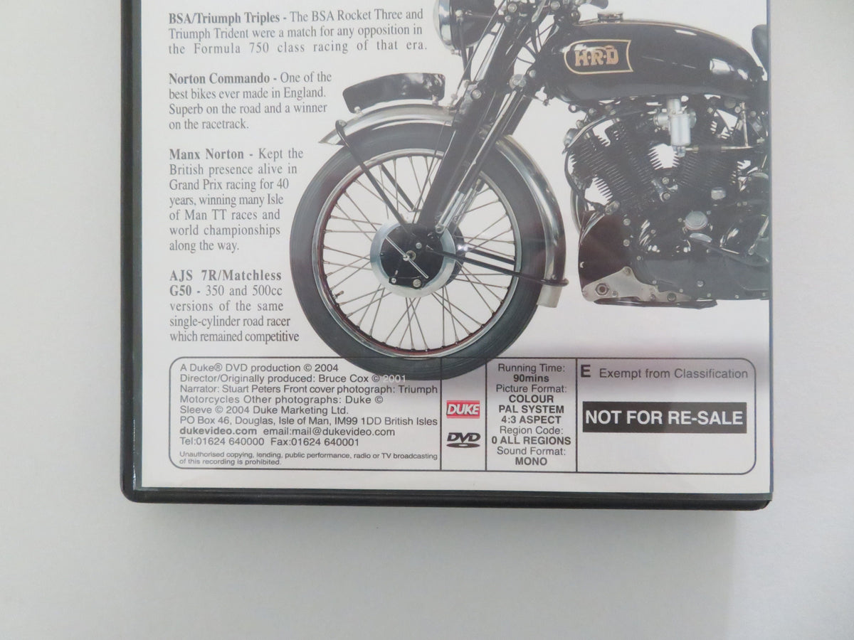 Great British Bikes (DVD) Triumph BSA Norton Ariel Vincent 2004 Region 0 Movie posters
