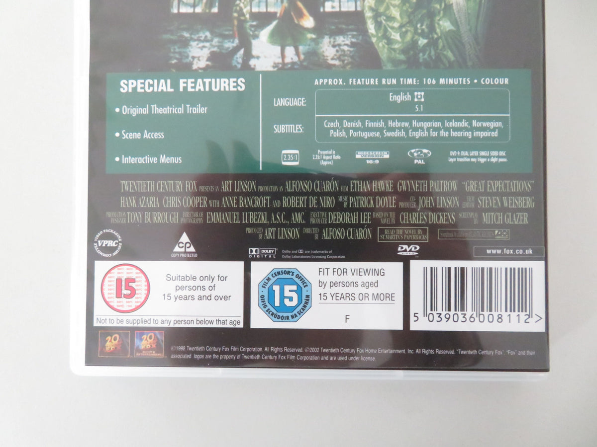 Great Expectations (DVD) Ethan Hawke Gwyneth Paltrow 1998 Region 2 Movie posters
