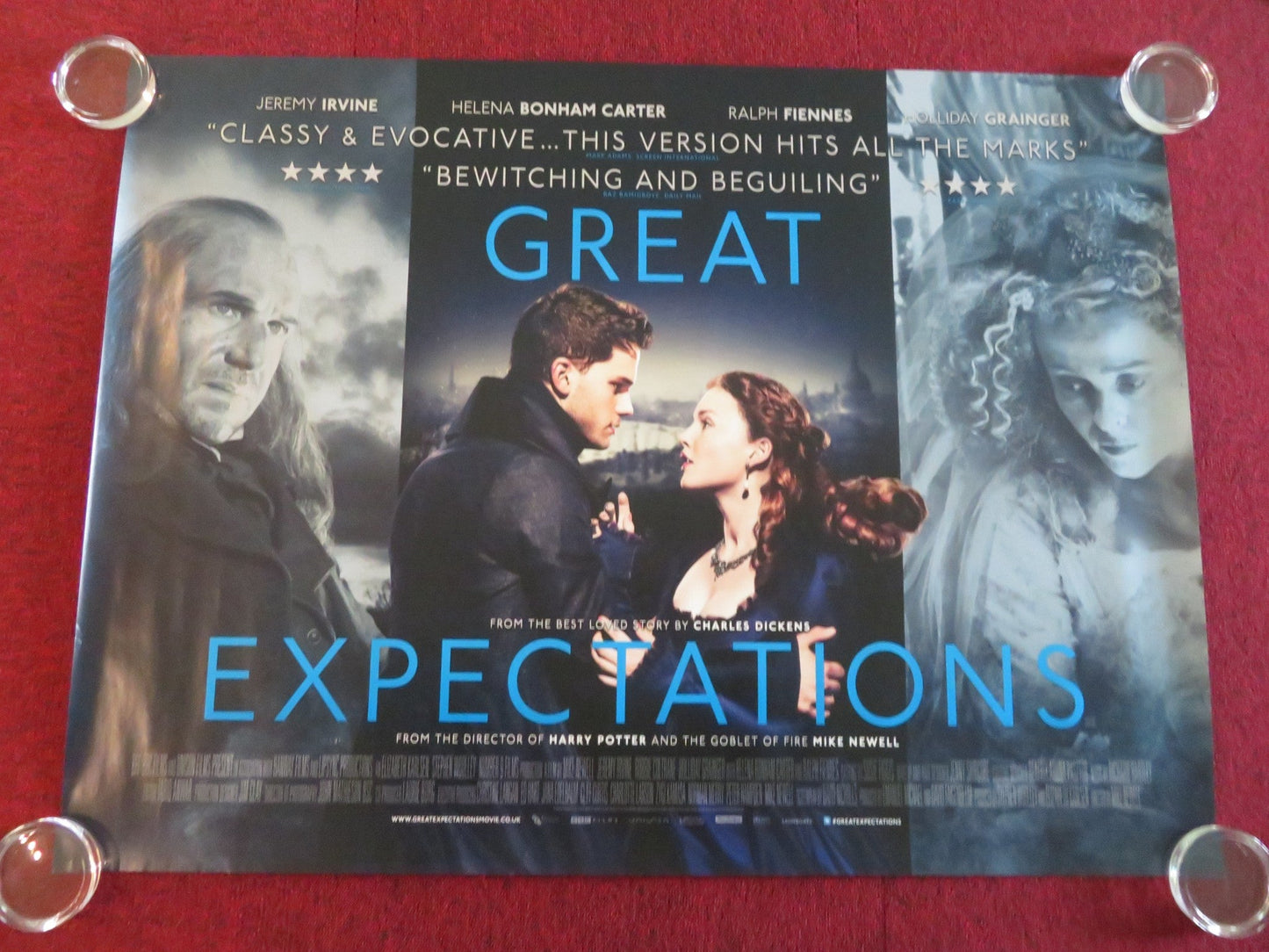 GREAT EXPECTATIONS UK QUAD ROLLED POSTER RALPH FIENNES HELENA BONHAM CARTER 2012 Movie posters