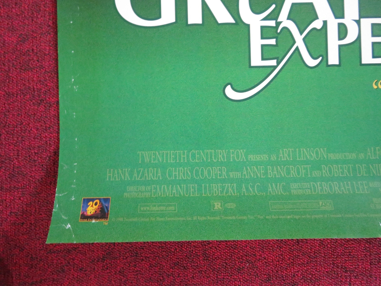 GREAT EXPECTATIONS VHS VIDEO POSTER ROLLED GWYNETH PALTROW ETHAN HAWKE 1998 Rendezvous Cinema Movie posters