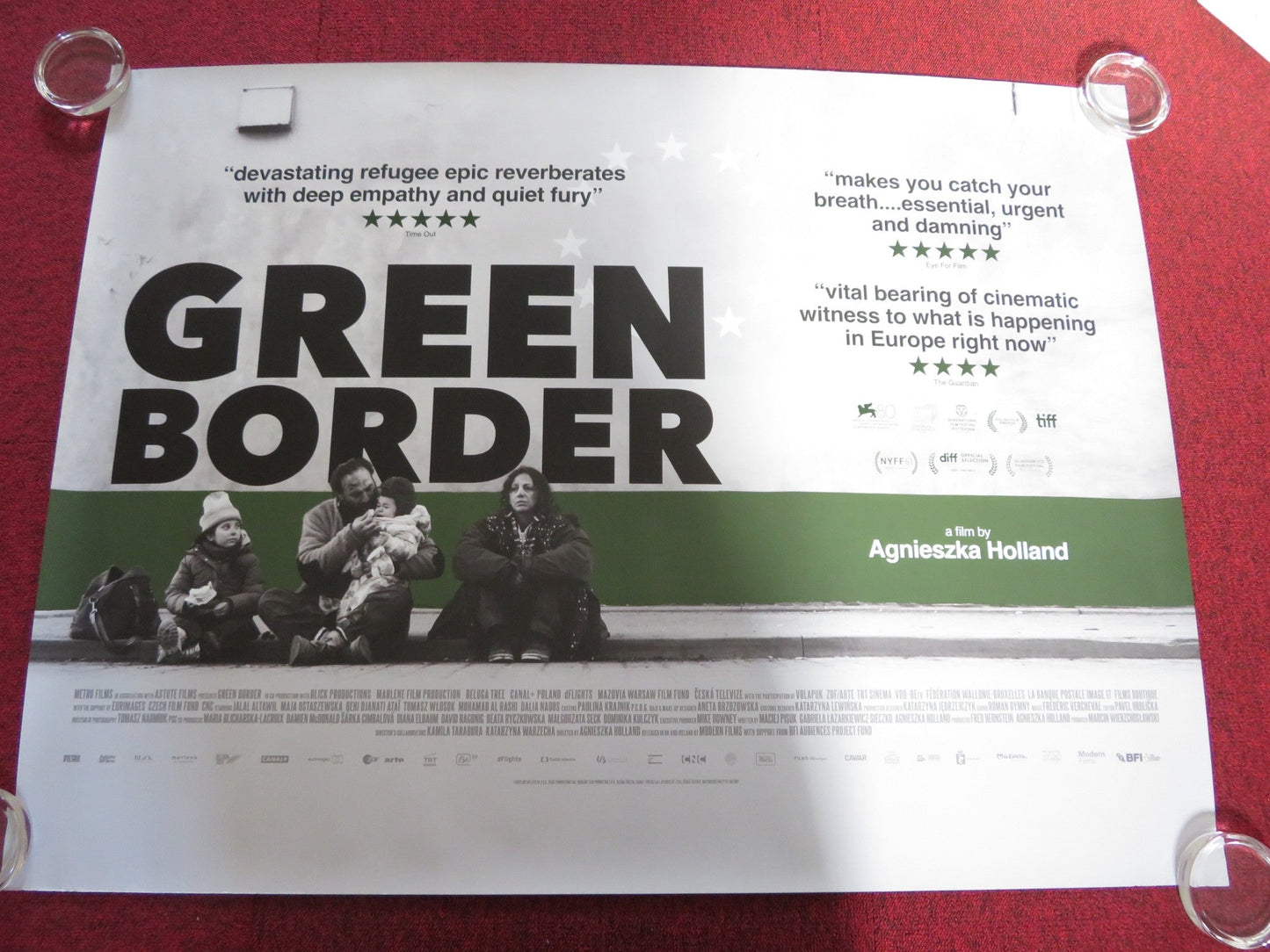 GREEN BORDER UK QUAD ROLLED POSTER JALAL ALTAWIL MAJA OSTASZEWSKA 2023 Rendezvous Cinema Movie posters