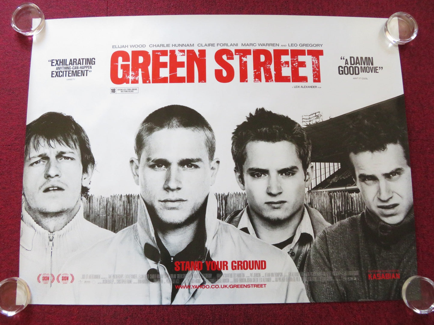 GREEN STREET UK QUAD ROLLED POSTER ELIJAH WOOD CHARLIE HUNNAM 2005 Rendezvous Cinema Movie posters