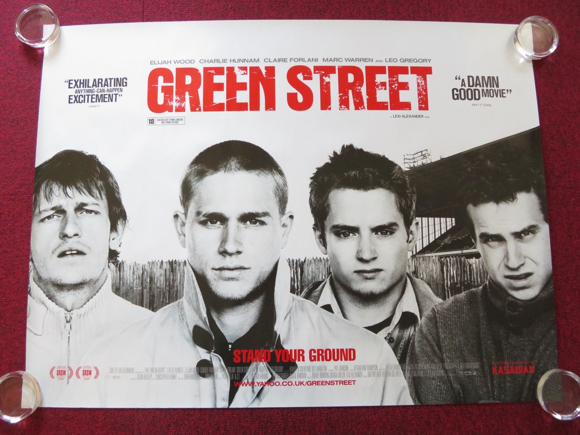 GREEN STREET UK QUAD ROLLED POSTER ELIJAH WOOD CHARLIE HUNNAM 2005 Rendezvous Cinema Movie posters